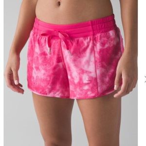 Lululemon Hotty Hot Short Hot Pink Tie Dye